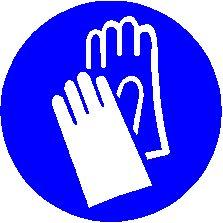 Protezione della pelle: Protezione degli occhi: manipolare con dei guanti di viton (EN 374), spessore dello strato 0,70 mm tempo di penetrazione > 480 Min. Controllare bene i guanti prima dell uso.