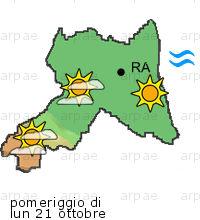 bollettino meteo per la provincia di Ravenna weather forecast for the Ravenna province costa coast Temp MAX 23 C 22 C 20 C 0mm Vento Wind 28km/h 32km/h 45km/h costa coast Temp.