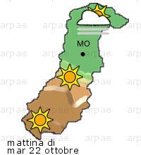bollettino meteo per la provincia di Modena weather forecast for the Modena province Temp MAX 24 C 20 C Vento Wind 34km/h 43km/h Temp.