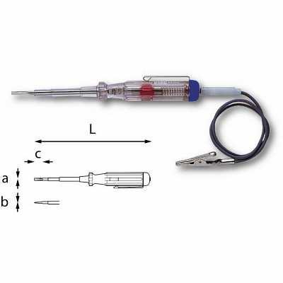 GIRAVITE PROVA CIRCUITO 6-24 VOLT 322 C1 USAG UNI 7076 ISO 2380 DIN 5264 Modello con impugnatura e guaina termostampate in un solo pezzo Lama in acciaio al Silicio Cromo Vanadio