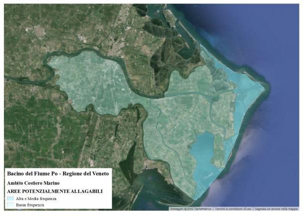 Area costiera marina: da APSFR regionale a APSFR distrettuale PGRA I ciclo PGRA II ciclo