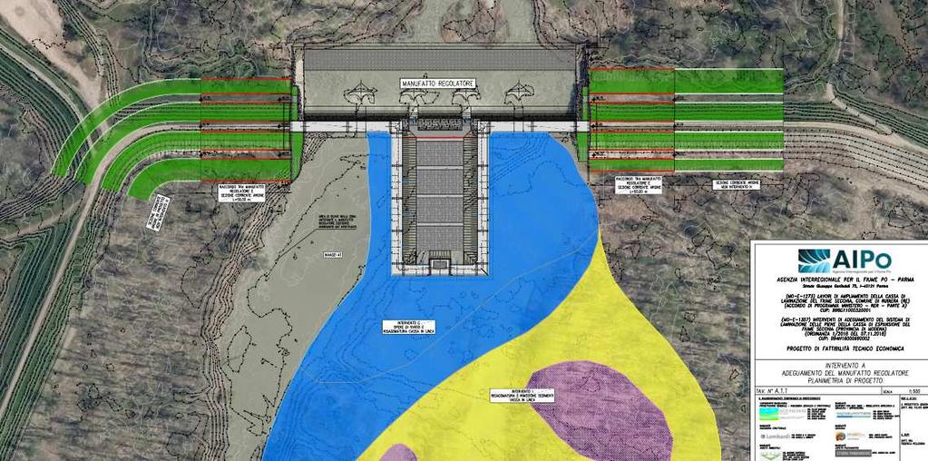 Adeguamento dei manufatti di regolazione e sfioro della cassa di espansione del fiume Secchia comprensivo della predisposizione della possibilità di regolazione in situazioni emergenziali anche per