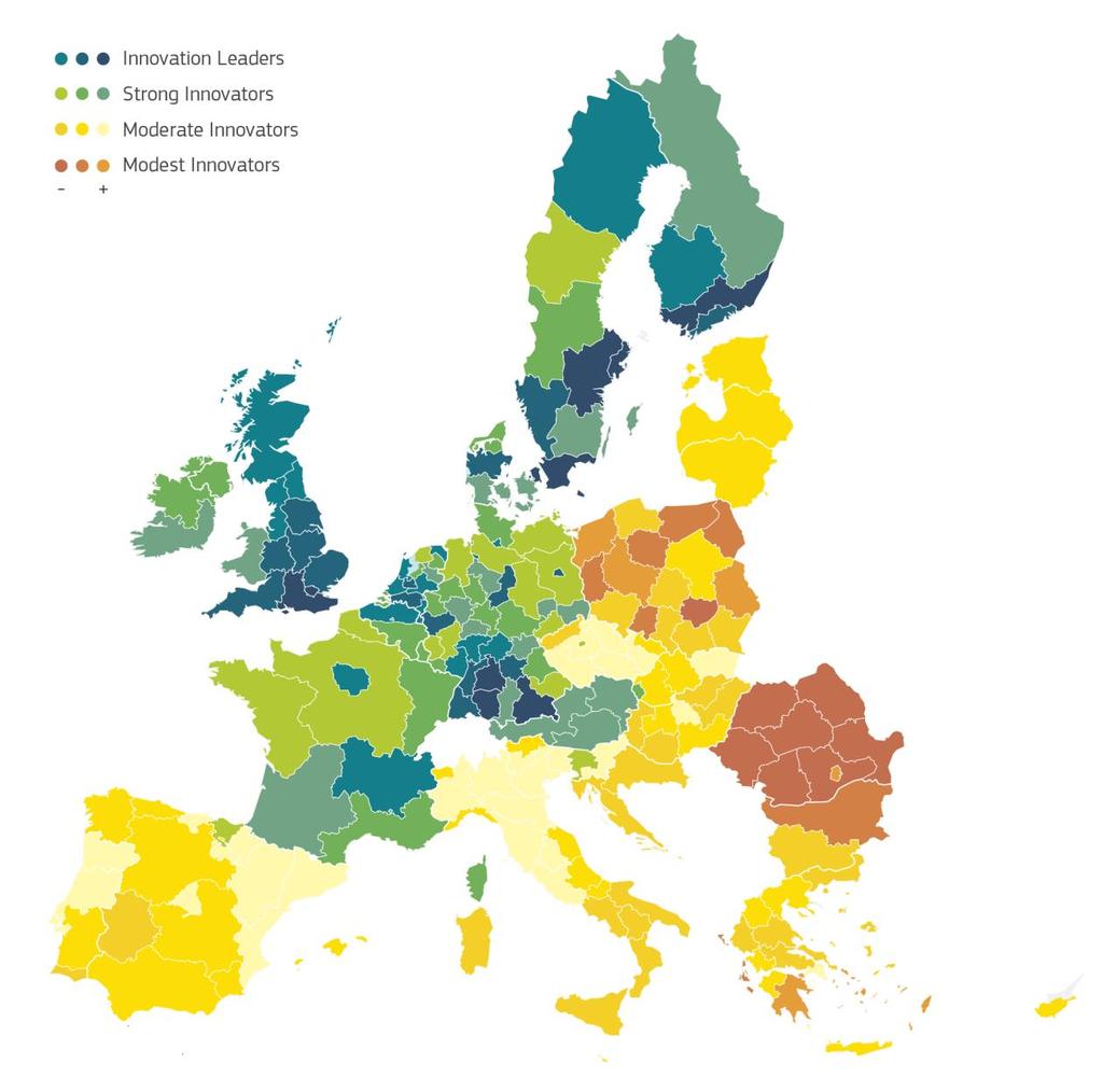 Rapporto di valutazione dell innovazione regionale 2017 Italia: innovatore moderato La performance cresce nel