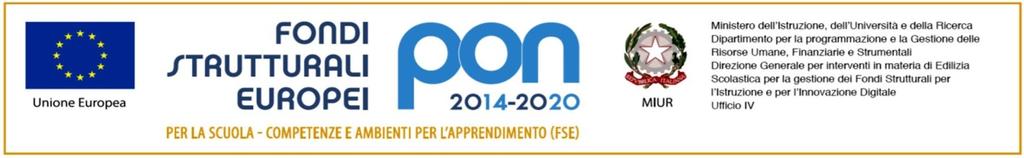 Investiamo nel vostro futuro Avviso del 28/0/2018 n. protocollo 2318/O/PON N. CUP:FB17000360007 Oggetto: avviso di selezione per n.