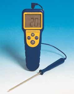 TERMOMETRI ARW ECOTEMP Codice 220121114 - Campo di misura 50 C +200 C. - Funzione max/min, hold & commutazione C / F. - Completo di sonda per impieghi generali a penetrazione.