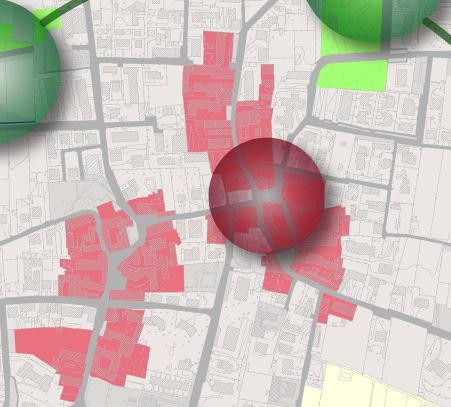 Primo scenario metaprogettuale: contributi sociali alla produzione delle strategie urbane di sviluppo del territorio Gli esiti dei singoli tavoli sono stati sintetizzati in una mappa eleborata in