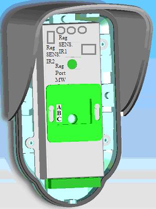 SPECIFICHE TECNICHE Installazione a muro Copertura 15 mt, angolo 90 Frequenza microonda 10.