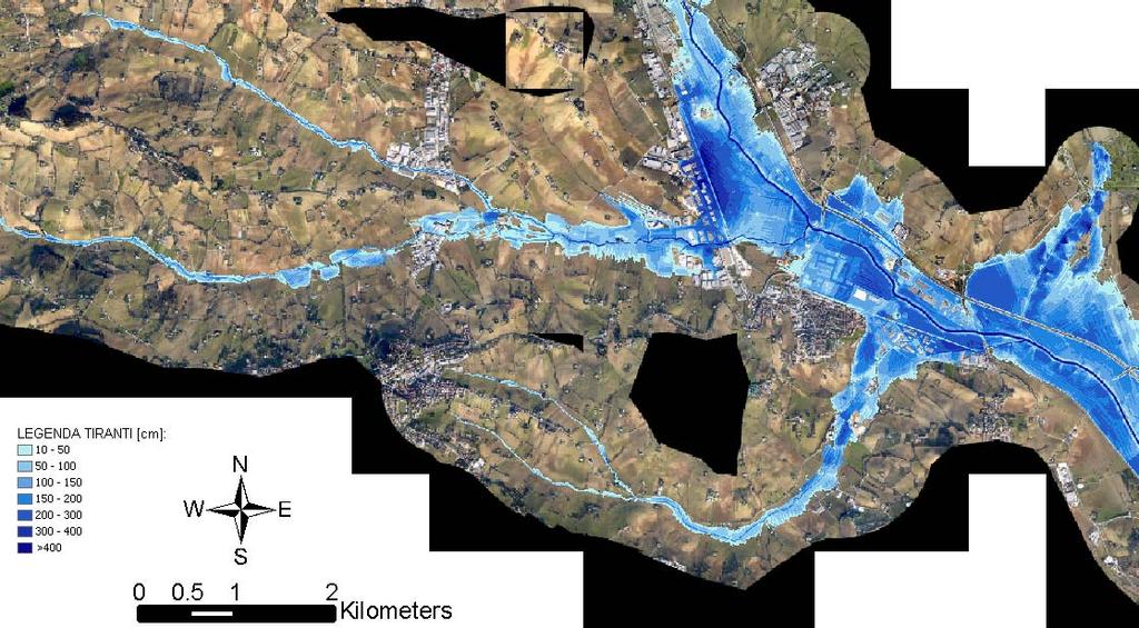 Aspio Terme (con tiranti anche superiori a 2 m) e per l area produttivo/commerciale al termine del tratto in sinistra. 6.3.