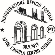 00-13.00 Struttura competente: Poste Italiane S.p.A. / U.P. L Aquila V.R. / Sportello filatelico Via Crocetta, 1 67100 L Aquila (tel. 0862 25269) N.