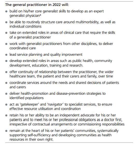 Costruire un core di competenze ed abilità per diventare un MG esperto Gestire la multimorbidità Assumere un ruolo di presa in carico complessiva dei problemi del paziente con le abilità tipiche del