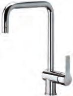 mixer with pull-out hand-shower (two-spray) and swivelling spout RIN 184CR Miscelatore lavello