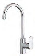 monoforo con canna orientabile One-hole sink mixer with swivelling spout