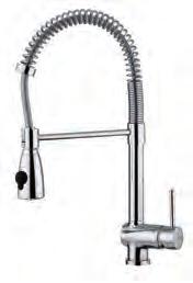 getti PROFESSIONAL one-hole sink mixer with two-spray round