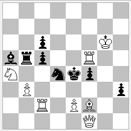 1 Menzione Onorevole Problema No. 16 (A. Fasano, Giugno 2018, Rf6-Re4) 1. D:h3? [2. Dd3 #] 1.... C:f5 2. D:f5 # 1.... C:e2 2. T:e2 # Ma 1.... c4! 1. Tc:c5? [2. Tf-e5 #] 1.... C:f5/Cf3 2. Db1 # 1.