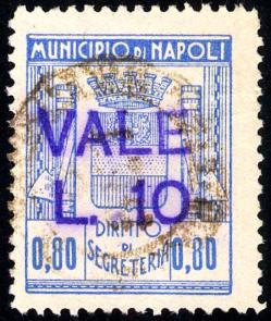 1940/< Nuovo valore sovrastampato tipograficamente in nero. 178 L. 5 su L.