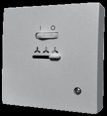 Comandi elettronici a parete WM3 9066642 Commutazione manuale delle tre velocità del ventilatore, senza controllo termostatico.