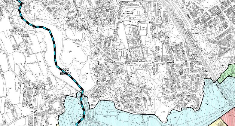 nord-occidentale della città in aree prive di pericolosità da esondazione o alluvionamento.