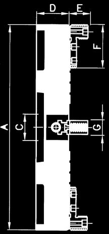 39 Piattaforma a 4 corsoi portamorsetti per lavorazioni pesanti Caratteristiche tecniche Questa linea di piattaforme è stata disegnata per lavorazioni pesanti di grande sgrossatura.