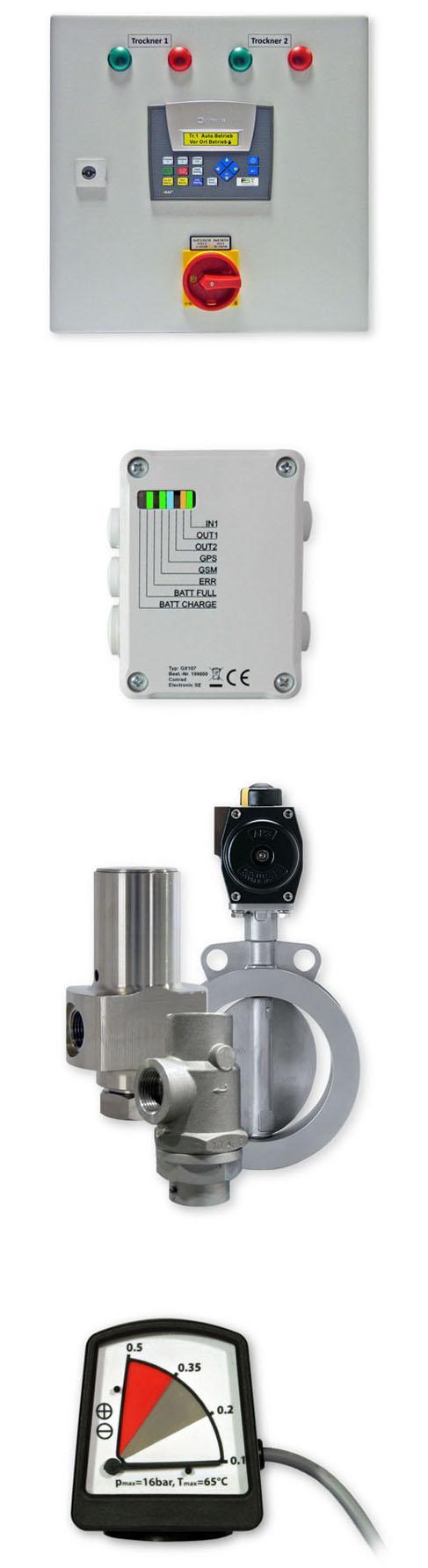 Accessori La centralina di controllo DA-CM1-230 è utilizzata per controllare due essiccatori ad adsorbimento ridondanti in una centrale aria compressa.