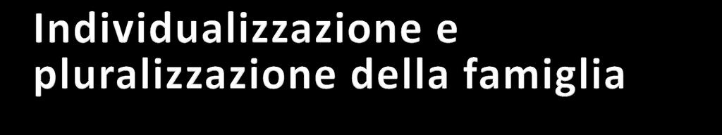 La legislazione sociale ha sancito definitivamente il processo di individualizzazione delle relazioni familiari e ha gettato le basi del processo di individualizzazione nelle relazioni familiari.