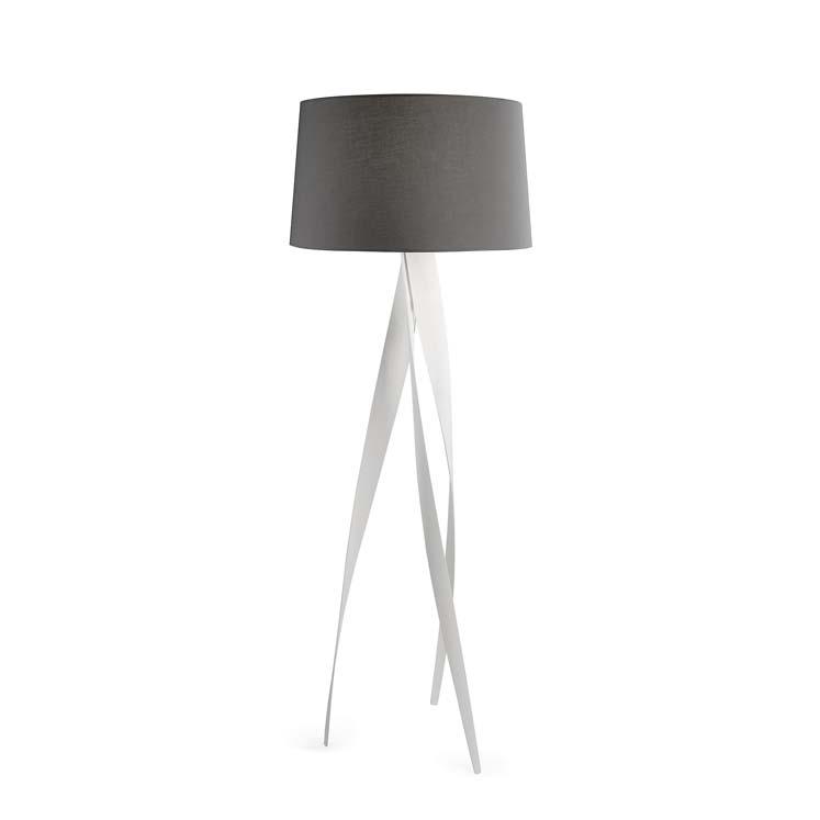 MEDUSA Lampada a stelo Designer: Ramon Valls 25-823-BW-T002 V0 Finitura Bianco opaco Grigio Materiale Alluminio Paralume in tessuto IP20 ±5º CARATTERISTICHE TECNICHE Fonte di illuminazione