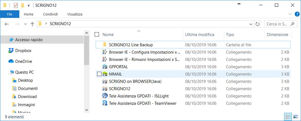 1.1.1 Note tecniche su installazione SCRIGNO HOSTING Alla fine dell installazione, nella lista dei programmi installati sul computer troveremo la voce: - SCRIGNO Client Forms10/12 Verrà creata la