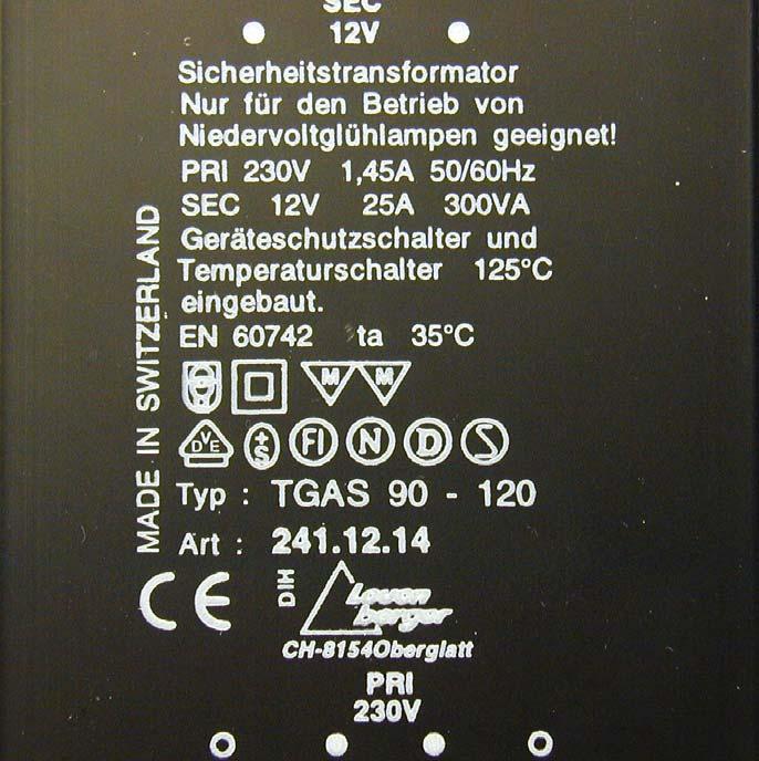 Trasformatore 230 / 12 V