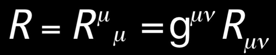 Altre proprieta del tensore di Riemann Dal tensore di Riemann, possiamo formare altri tensori, che dipendono solo dalla metrica e che obbediscono a relazioni il cui significato disico apparira ciaro