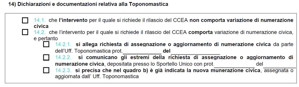 2 che rende incompilabile il relativo quadro: 10.