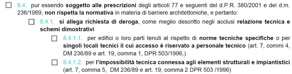 3. E stato riformulato il punto 8.4: 4.