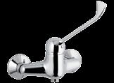 22,5 cm 589/E9 con bocca girevole e leva clinica. spout and clinic lever.