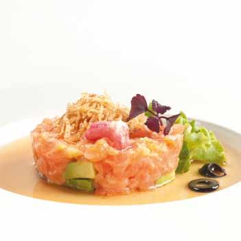 (leggermente piccante) tartare di salmone