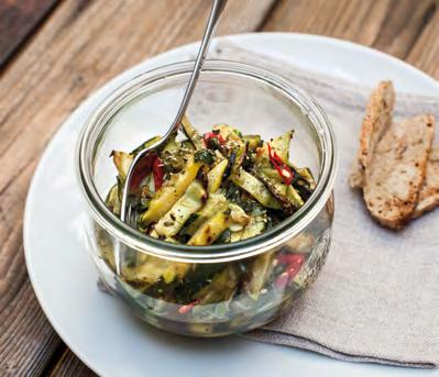 Stick, ricotta e pesto di mandorle.