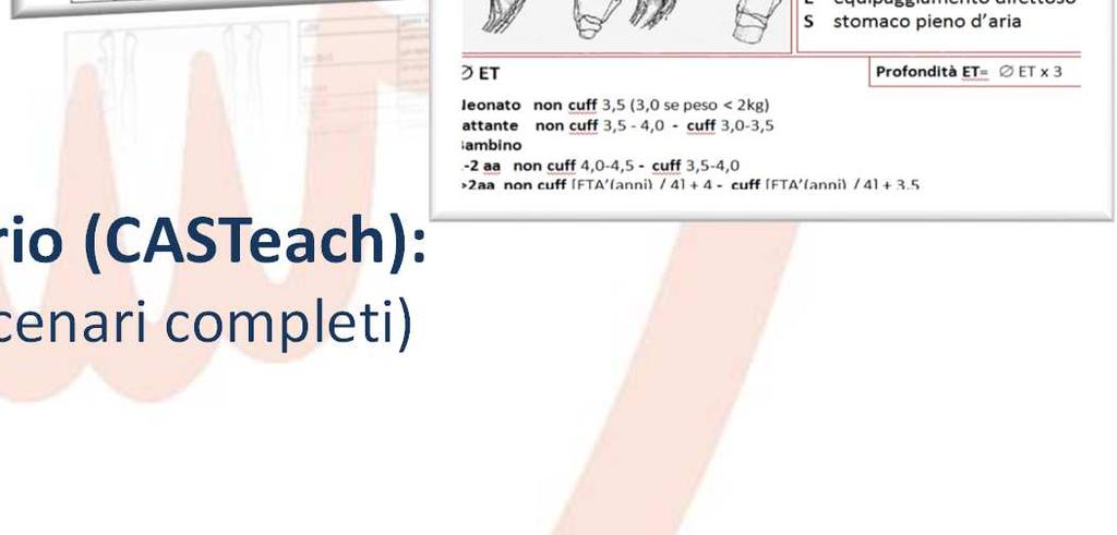 Stazioni di apprendimento con scenario (CASTeach): -Valutazione PRIMARIA