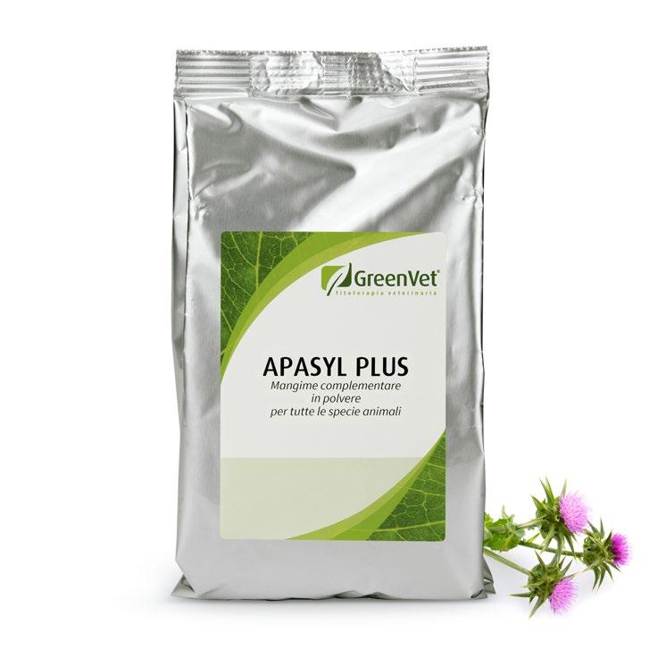 APASYL PLUS MANGIME COMPLEMENTARE IN POLVERE FEGATO E VIE BILIARI Con Silybum marianum Mangime complementare in polvere con Carciofo (Cynara scolymus),