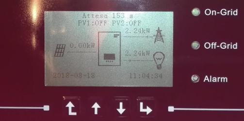 21. FUNZIONAMENTO SOLO FOTOVOLTAICO Pannelli PV IBRIDO CT \\ Contatore Utenze Il sistema può lavorare anche come solo inverter fotovoltaico e quindi in assenza di batterie.