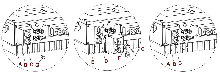 scheda di comunicazione dell inverter. 4) Riposizionare il coperchio sull inverter e fissarlo con le 4 viti; infine serrare i pressacavo. Nota: DoD massima impostabile 80% 8.