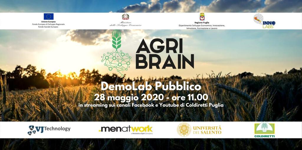 4 Risultati del progetto AGRI-BRIAN Figura 1: Webinar AGRI-BRAIN, 28 maggio 2020 Il progetto AGRI-BRAIN è stato finanziato come progetto pilota di sperimentazioni di soluzioni innovative che risponde