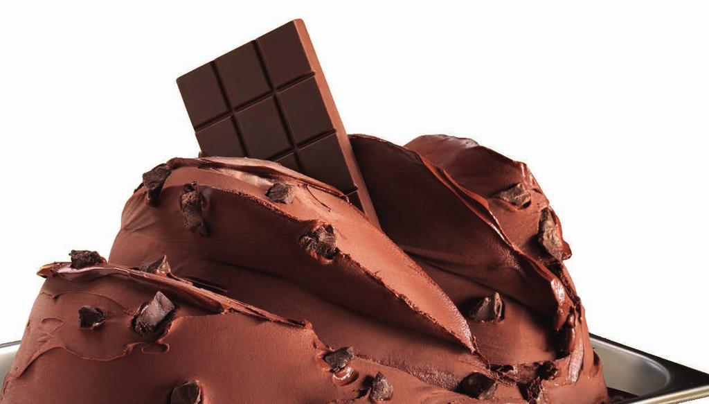 Il gelato al cioccolato CHOCOLATE GELATO range Purofondente Extranero Per un cioccolato fondente di rapidissima realizzazione, con sola aggiunta di acqua, ma senza rinunciare all intensità di un