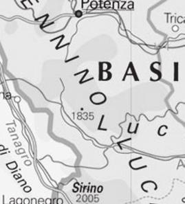 Scala grafica Scala numerica La riduzione del territorio è espressa con numeri che