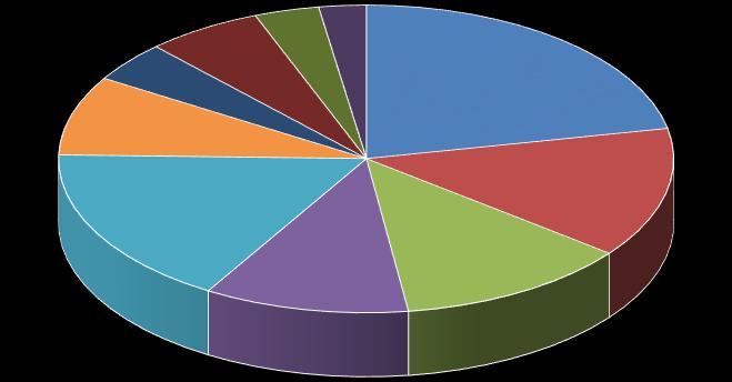 DOVE SIAMO: NUMERO DI AUTORIZZAZIONI RILASCIATE PER DT DT VIII - SICILIA DT IV - LAZIO E ABRUZZO 60 108 3% DT IX- PUGLIA MOLISE E 6% BASILICATA 75 4% DT V - CAMPANIA E CALABRIA 148 8% Ripartizione