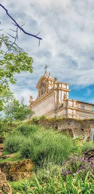 ma lo spirito riporta al Seicento (con Papa Alessandro VII) o indietro di altri tre secoli, col primissimo giardino di piante medicinali di Bonifacio VIII.