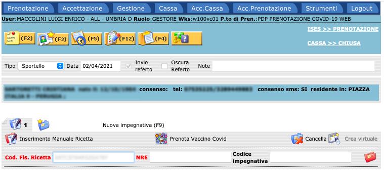 ATTENZIONE, non si deve terminare la prenotazione dal portale altrimenti la stessa non potrà essere conteggiata come operazione eseguita dalla farmacia.