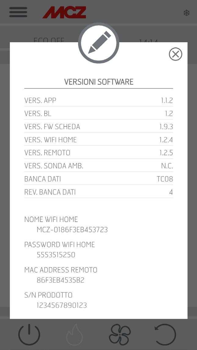 23-VERSIONE SOFTWARE VERSIONE SOFTWARE All interno del menù SET si trova l opzione VERSIONE SOFTWARE.