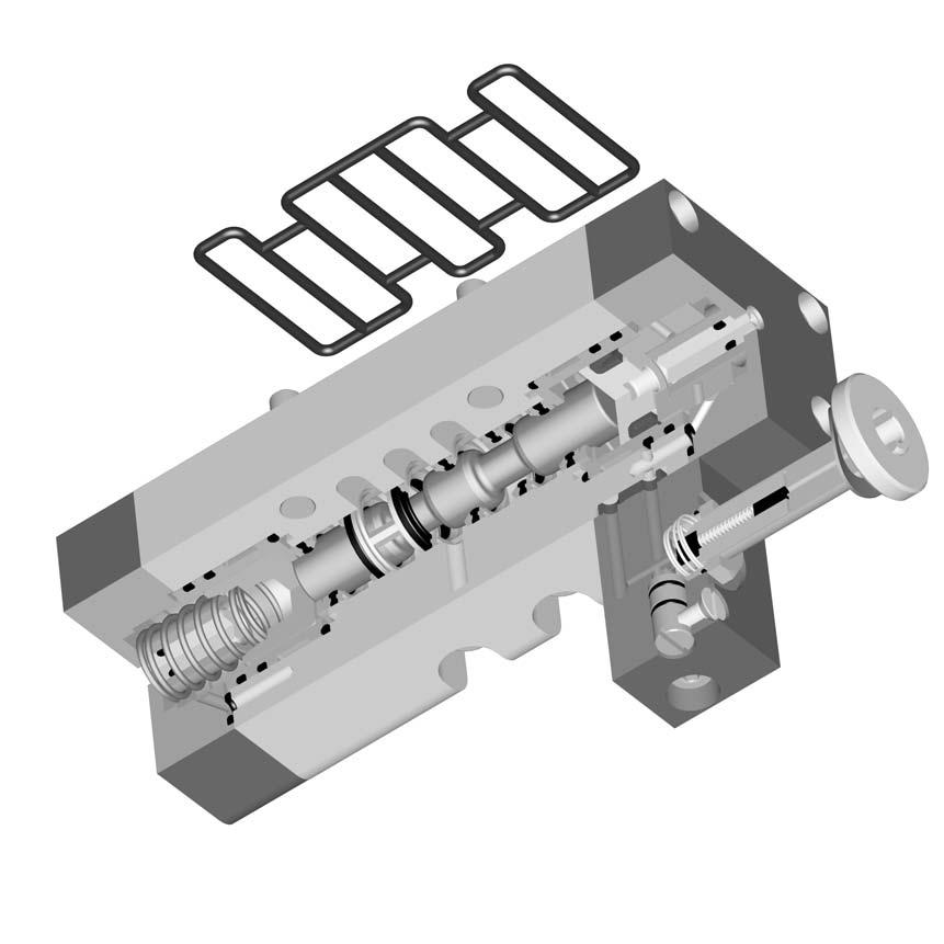 ricambi per valvole a spola ISO spare parts for ISO spool valves. Molla: acciaio [spring: steel] 2. Spola: alluminio S nichelato [spool: aluminium S, nickeled] 3.