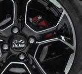 strutturali alta resistenza Doppia spazzola tergi anteriore a 3 velocità con 1 intermittente Freni a disco sulle 4 ruote di grandi dimensioni con pinze color rosso