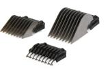 G053 Kit 9 rialzi Steel blade combs (9pcs) MISURE - SIZE: 3-6-10-13-16-19-22-25-32 mm acciaio Pettini per tosatrici professionali Blades for