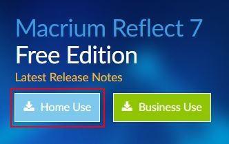 III. Procedura di installaizone del software MacriumReflect