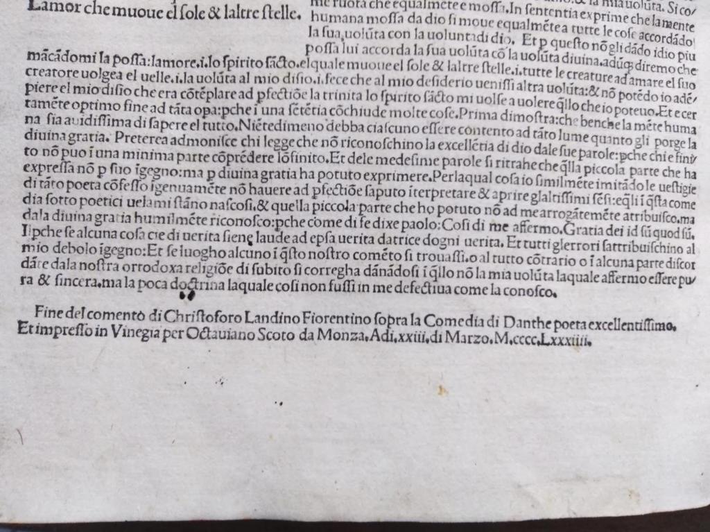 L' incunabolo era la stampa di un manoscritto.