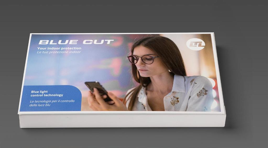 Blue Cut Lens Il kit blue cut LTL è il tool perfetto per dimostrare, in maniera facile e veloce, il vantaggio della tecnologia Blue Cut.